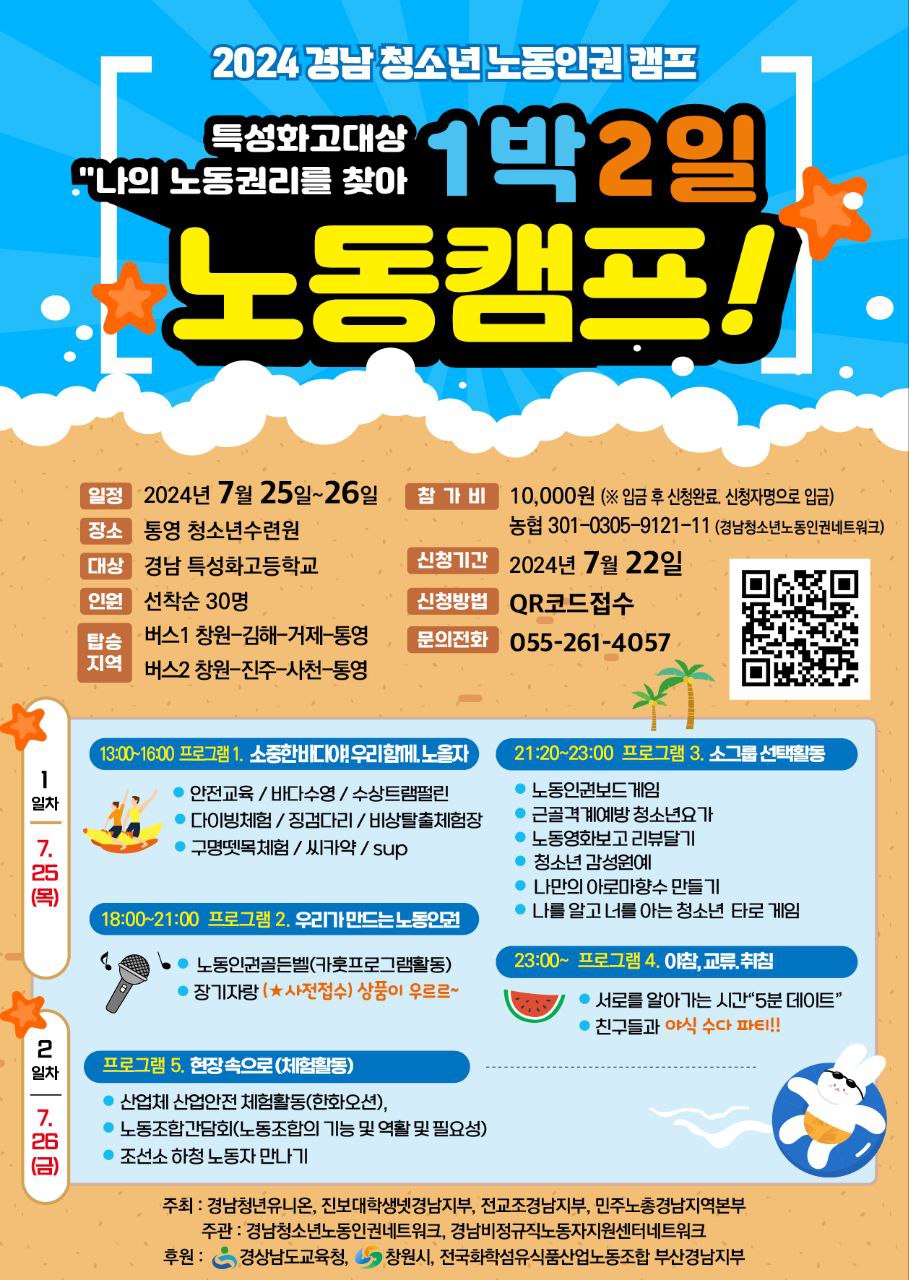 2024 경남 청소년 노동인권 캠프